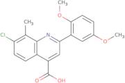 7-Chloro-2-(2,5-dimethoxyphenyl)-8-methylquinoline-4-carboxylic acid