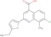 7-Chloro-2-(5-ethylthien-2-yl)-8-methylquinoline-4-carboxylic acid