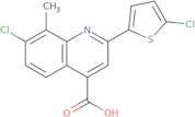 7-Chloro-2-(5-chlorothien-2-yl)-8-methylquinoline-4-carboxylic acid