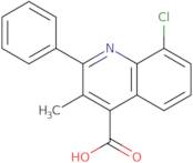 8-Chloro-3-methyl-2-phenylquinoline-4-carboxylic acid