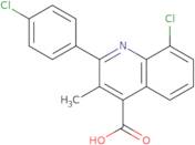 8-Chloro-2-(4-chlorophenyl)-3-methylquinoline-4-carboxylic acid