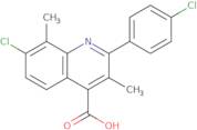 7-Chloro-2-(4-chlorophenyl)-3,8-dimethylquinoline-4-carboxylic acid