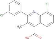 8-Chloro-2-(3-chlorophenyl)-3-methylquinoline-4-carboxylic acid