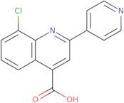 8-Chloro-2-pyridin-4-ylquinoline-4-carboxylic acid