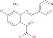 7-Chloro-8-methyl-2-pyridin-4-ylquinoline-4-carboxylic acid