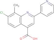 7-Chloro-8-methyl-2-pyridin-3-ylquinoline-4-carboxylic acid