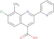 7-Chloro-8-methyl-2-pyridin-2-ylquinoline-4-carboxylic acid