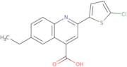 2-(5-Chlorothien-2-yl)-6-ethylquinoline-4-carboxylic acid