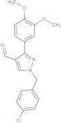 1-(4-Chlorobenzyl)-3-(3,4-dimethoxyphenyl)-1H-pyrazole-4-carbaldehyde