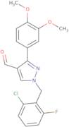 1-(2-Chloro-6-fluorobenzyl)-3-(3,4-dimethoxyphenyl)-1H-pyrazole-4-carbaldehyde