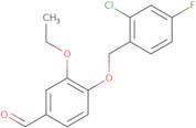 4-[(2-Chloro-4-fluorobenzyl)oxy]-3-ethoxybenzaldehyde