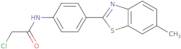 2-Chloro-N-[4-(6-methyl-1,3-benzothiazol-2-yl)phenyl]acetamide