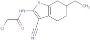 2-Chloro-N-(3-cyano-6-ethyl-4,5,6,7-tetrahydro-1-benzothien-2-yl)acetamide