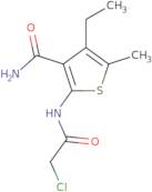 2-[(Chloroacetyl)amino]-4-ethyl-5-methylthiophene-3-carboxamide
