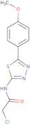 2-Chloro-N-[5-(4-methoxyphenyl)-1,3,4-thiadiazol-2-yl]acetamide