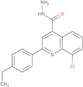 8-Chloro-2-(4-ethylphenyl)quinoline-4-carbohydrazide