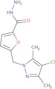 5-[(4-Chloro-3,5-dimethyl-1H-pyrazol-1-yl)methyl]-2-furohydrazide