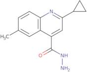 2-Cyclopropyl-6-methylquinoline-4-carbohydrazide