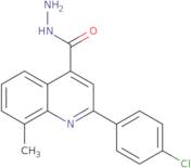 2-(4-Chlorophenyl)-8-methylquinoline-4-carbohydrazide