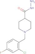 1-(2-Chloro-4-fluorobenzyl)piperidine-4-carbohydrazide