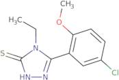 5-(5-Chloro-2-methoxyphenyl)-4-ethyl-4H-1,2,4-triazole-3-thiol