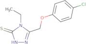 5-[(4-Chlorophenoxy)methyl]-4-ethyl-4H-1,2,4-triazole-3-thiol