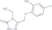 5-[(4-Chloro-2-methylphenoxy)methyl]-4-ethyl-4H-1,2,4-triazole-3-thiol