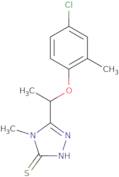 5-[1-(4-Chloro-2-methylphenoxy)ethyl]-4-methyl-4H-1,2,4-triazole-3-thiol