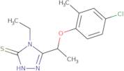 5-[1-(4-Chloro-2-methylphenoxy)ethyl]-4-ethyl-4H-1,2,4-triazole-3-thiol