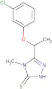 5-[1-(3-Chlorophenoxy)ethyl]-4-methyl-4H-1,2,4-triazole-3-thiol