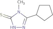 5-Cyclopentyl-4-methyl-4H-1,2,4-triazole-3-thiol