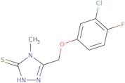 5-[(3-Chloro-4-fluorophenoxy)methyl]-4-methyl-4H-1,2,4-triazole-3-thiol