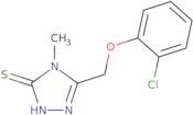 5-[(2-Chlorophenoxy)methyl]-4-methyl-4H-1,2,4-triazole-3-thiol