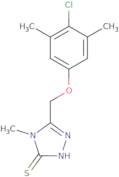 5-[(4-Chloro-3,5-dimethylphenoxy)methyl]-4-methyl-4H-1,2,4-triazole-3-thiol