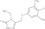 5-[(4-Chloro-3,5-dimethylphenoxy)methyl]-4-ethyl-4H-1,2,4-triazole-3-thiol