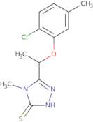 5-[1-(2-Chloro-5-methylphenoxy)ethyl]-4-methyl-4H-1,2,4-triazole-3-thiol