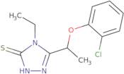 5-[1-(2-Chlorophenoxy)ethyl]-4-ethyl-4H-1,2,4-triazole-3-thiol