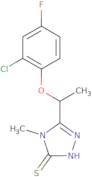 5-[1-(2-Chloro-4-fluorophenoxy)ethyl]-4-methyl-4H-1,2,4-triazole-3-thiol