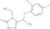 5-[1-(2-Chloro-4-fluorophenoxy)ethyl]-4-ethyl-4H-1,2,4-triazole-3-thiol