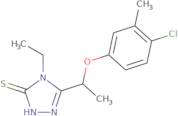 5-[1-(4-Chloro-3-methylphenoxy)ethyl]-4-ethyl-4H-1,2,4-triazole-3-thiol