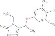 5-[1-(4-Chloro-3,5-dimethylphenoxy)ethyl]-4-ethyl-4H-1,2,4-triazole-3-thiol