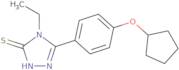 5-[4-(Cyclopentyloxy)phenyl]-4-ethyl-4H-1,2,4-triazole-3-thiol