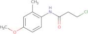 3-Chloro-N-(4-methoxy-2-methylphenyl)propanamide