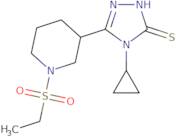 4-Cyclopropyl-5-[1-(ethylsulfonyl)piperidin-3-yl]-4H-1,2,4-triazole-3-thiol