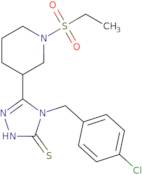 4-(4-Chlorobenzyl)-5-[1-(ethylsulfonyl)piperidin-3-yl]-4H-1,2,4-triazole-3-thiol