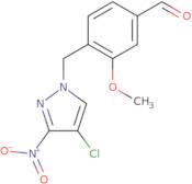 4-[(4-Chloro-3-nitro-1H-pyrazol-1-yl)methyl]-3-methoxybenzaldehyde