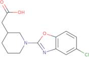 [1-(5-Chloro-1,3-benzoxazol-2-yl)piperidin-3-yl]acetic acid