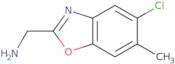 (5-Chloro-6-methyl-1,3-benzoxazol-2-yl)methylamine hydrochloride