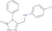 5-{[(4-Chlorophenyl)amino]methyl}-4-phenyl-4H-1,2,4-triazole-3-thiol