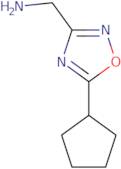 (5-Cyclopentyl-1,2,4-oxadiazol-3-yl)methylamine